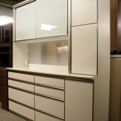 AYANO/綾乃製作所 高級キッチンボード ツヤ無しホワイト木目 幅1800 上段デュアルソフト 下段全ブル   中古家具 店頭引取歓迎 R6168)-プラチナ Pt1000 リング 指輪 14号 3.6g