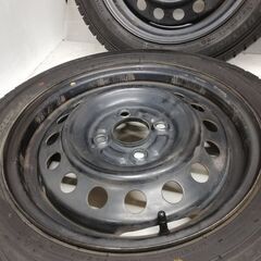 ＜スタッドレスタイヤ & ホイール 4本＞ 155/65R14 ダ ンロップ 2016年製 85%  14x4.5J ミツビシ製 4H -100 軽自動車   ～横浜市旭区 ズーラシア近く～