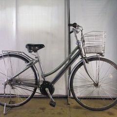 C77　限定特価　整備済み★ブリヂストン　アルベルトライト　シルバー★ 中古自転車 【27インチ 】