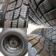 スタッドレスタイヤ & ホイール 4本＞ 175/65R14 グッドイヤー 70～80 