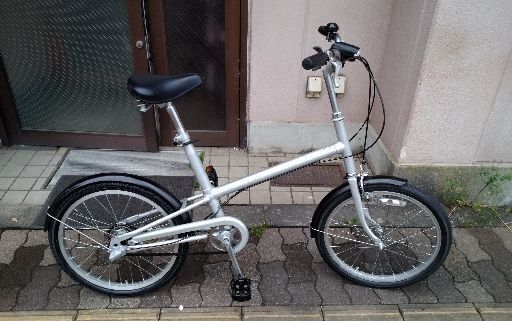 良品計画[無印良品]20吋 小径車(ミニベロ) 内装3段/シルバーｘブラック