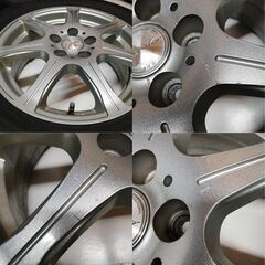 スタッドレス・ホイール 4本＞ 195/65R15 ダンロップ 15x6J ホット 