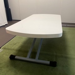 昇降テーブル　ホワイト　120cm