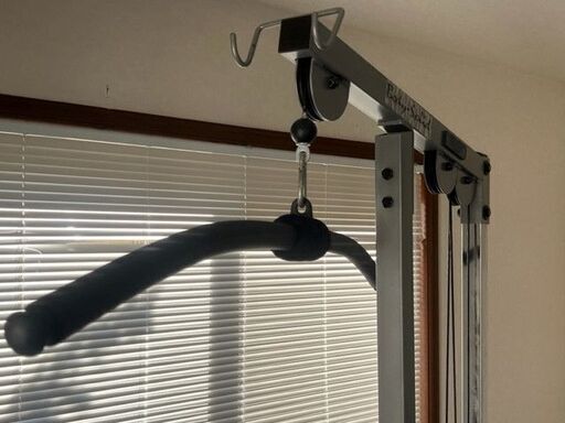 BODYSOLID ボディソリッド ラットマシン ラットプルダウン 背筋 ダンベル10㎏2枚付！USED品 現状にて 引取歓迎！
