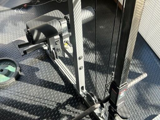 BODYSOLID ボディソリッド ラットマシン ラットプルダウン 背筋 ダンベル10㎏2枚付！USED品 現状にて 引取歓迎！