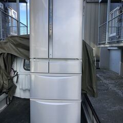 自社配送有 Panasonic ノンフロン冷凍冷蔵庫 470L NR-F475TM-N 2011年