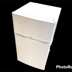 【美品激安❗️】冷蔵庫　2ドア　ハイアール　約90L　冷凍庫　単...