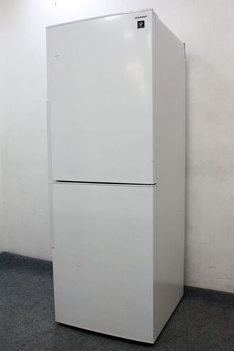 SHARP/シャープ 2ドア冷凍冷蔵庫 280L 大容量冷凍室 メガフリーザー SJ-PD28E-W ホワイト 2019年製   中古家電 店頭引取歓迎 R6165)