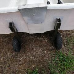 アカシヨット　はちはん　FRPボート　マーキュリー2馬力　船外機　鬼にゴムボー　フロート　ドーリー　電動高圧ポンプ