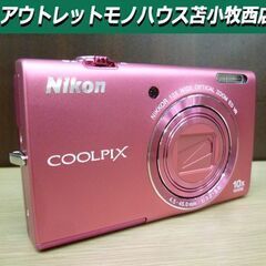Nikon COOLPIX S6200 デジタルカメラ チェリー...