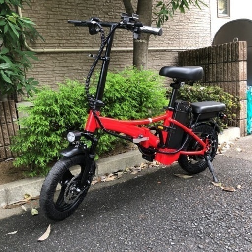 新品レッドめちゃ速リミッターカットフル電動自転車アクセルひねちゃモペット (takahiro44) 駒川中野の自転車の中古あげます・譲ります