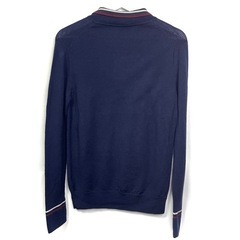 美品 BALENCIAGA バレンシアガ ポロ シャツ ネイビー 紺 S イタリア製 メンズ 希少 正規品 古着 ルイヴィトン ディオール グッチ コーチ  