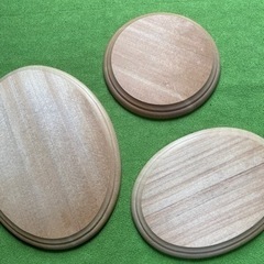 カワイのホームクラフト用品　木製プレート2枚