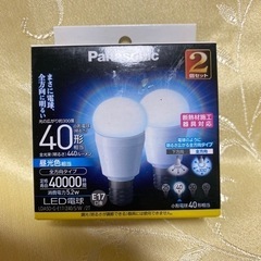 Panasonic LED電球　E17口金　２個セット