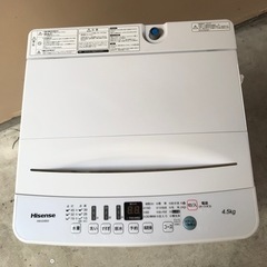 取引場所 南観音 2207-512 Hisense 全自動電気洗濯機 HW-E4503 2020年製