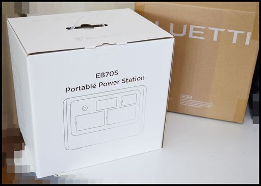 未使用 BLUETTI EB70S グレー 小型ポータブル電源 716Wh/218000mAh AC800W(瞬間最大1400W)