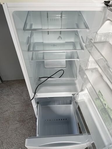 清掃済み】TOSHIBA 2ドア冷蔵庫 GR-M15BS(W) 2018年製 動作確認済み 美