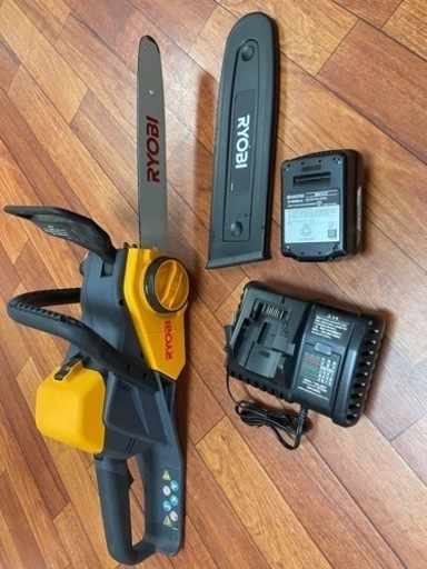 【受渡完了】充電式チェーンソー＋バッテリーRYOBI B-1850