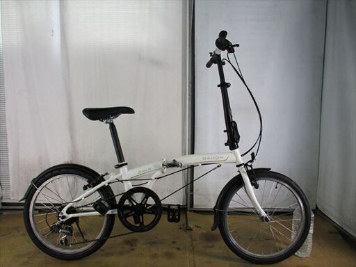 C82★￥16800スタート★整備済み 中古折りたたみ自転車 【ＤＡＨＯＮ　ＳＵＶｄ6　20インチ 　白】入札お待ちしております