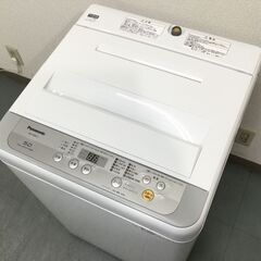 3/25受渡済)JT4869【Panasonic/パナソニック 5.0㎏洗濯機】美品 2018年製