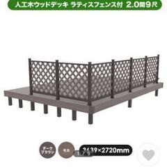 値下げしました　中古　人工木ラティスフェンス　6枚