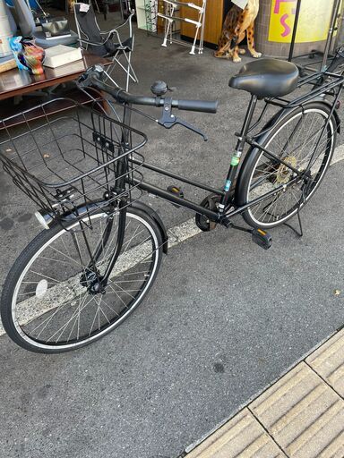 リサイクルショップどりーむ荒田店　No２３３　エコNo１４２４５X　自転車　２６インチ　美品　ギア切り替え付き　LEDオートライト付き　整備済　人気商品！ リサイクルショップどりーむ荒田店 No233 エコNo14245X 自転車