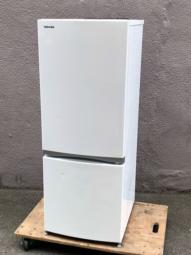 ㉒【税込み】東芝 153L 2ドア冷蔵庫 GR-M15BS ホワイト 2018年製【PayPay使えます】
