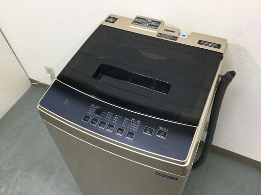 （1/11受渡済）JT4811【IRISOHYAMA/アイリスオーヤマ 8.0㎏洗濯機】美品 2021年製 DAW-A80 家電 洗濯 全自動洗濯機 簡易乾燥機能付