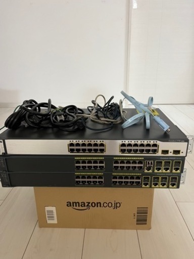 cisco switch 2960G2台, 37501台