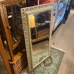 ☆中古品☆アイアンフレームドレッサー ローズ＆リーフデコレーション  