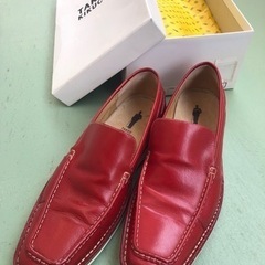 ✨タケオキクチ👞✨26.5cm  本革 RED　革靴