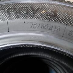 🌞175/65R14⭐工賃込み！ほぼ新品！2021年！bB、サクシード、スキーパ、ヴィッツ、フィット、キューブ、ノート、デミオ、ベリーサ等に！バリ山！美品！TOYO製サマータイヤ入荷しました🌞