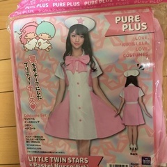 新品未使用　ナース服　サンリオ　リトルツインスターズ　ピンク