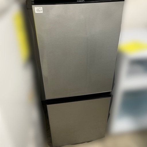 J1414 ★6ヶ月保証付★ AQUA アクア AQR-13H 2ドア冷蔵庫 2019年製 クリーニング済み