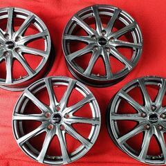 値下げ【夏タイヤに♫】【ほぼ未取付品】ほぼ新品 傷ほぼ無し アルミホイール ４本 17インチ 114.3