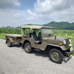 車検付き三菱ジープj54トレーラー車検が1年付