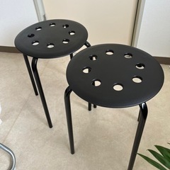 IKEA MARIUS スツール2個セット　椅子　丸椅子