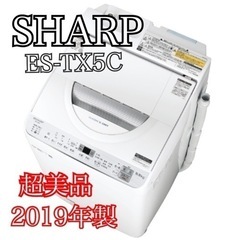 7/25 まで ✨超美品✨ SHARP 2019年 洗濯機 乾燥機