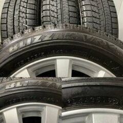 【BS BLIZZAK VRX 185/60R15】スタッドレス【Weds raurion RS01 15インチ 5.5J4HPCD100+42】2019年製 バリ溝 ヴィッツ アクア等　(VTD583) クレジットカード QRコード決済可能