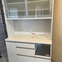 【ネット決済】高橋木工所　キッチンボード　食器棚　ホワイト