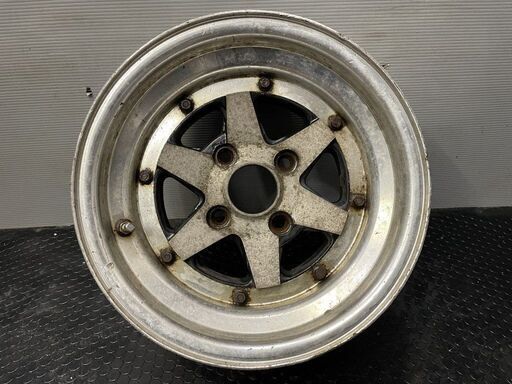 旧車ホイール Speed Star LONGCHAMP XR-4 スピードスター ロンシャン 14インチ 1本 7.5J4HPCD114.3約-8 希少　(VHF303)クレジットカード QRコード決済可能