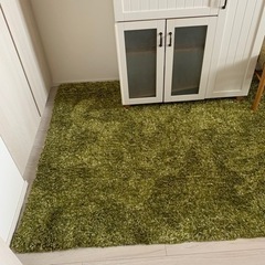 【ネット決済】フランフラン  緑のカーペット・ラグ