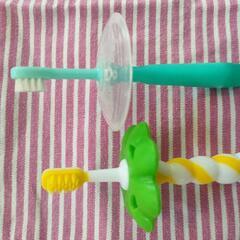 美品🍀【Combi はじめてハブラシ】+緑の歯ブラシはおまけで
