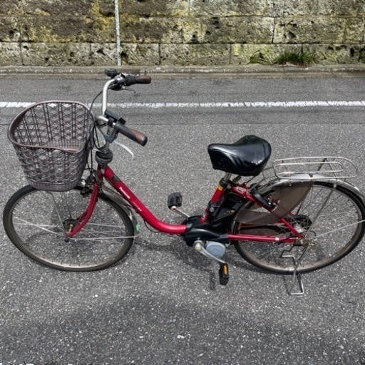 電動アシスト自転車 赤 電動アシスト自転車 赤