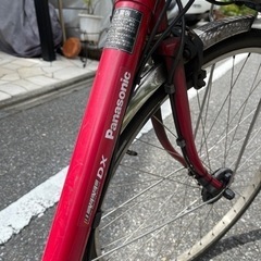 電動アシスト自転車　赤　