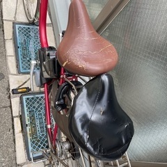 電動アシスト自転車　赤　