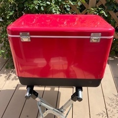 ★美品★送料込み★CHUMS★54L★クーラーボックス★赤★チャムス★