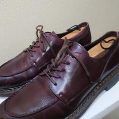 本革の革靴(ワインレッド)定価約2万円