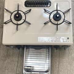 リンナイ LPガス用 ガステーブル 右強化力 コンロ グレー系☆買取帝国 志木