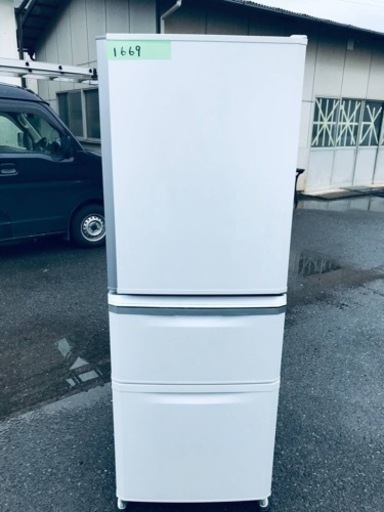 1669番 三菱✨ノンフロン冷凍冷蔵庫✨MR-C34X-W‼️ 1669番 三菱✨ノンフロン冷凍冷蔵庫✨MR-C34X-W‼️